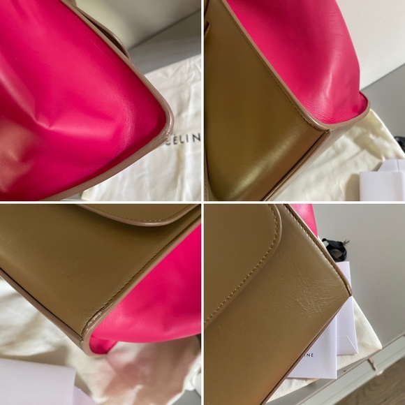 LIKE NEW Celine Trapeze Medium Bicolor Leather Bag - Picture 15 of 16